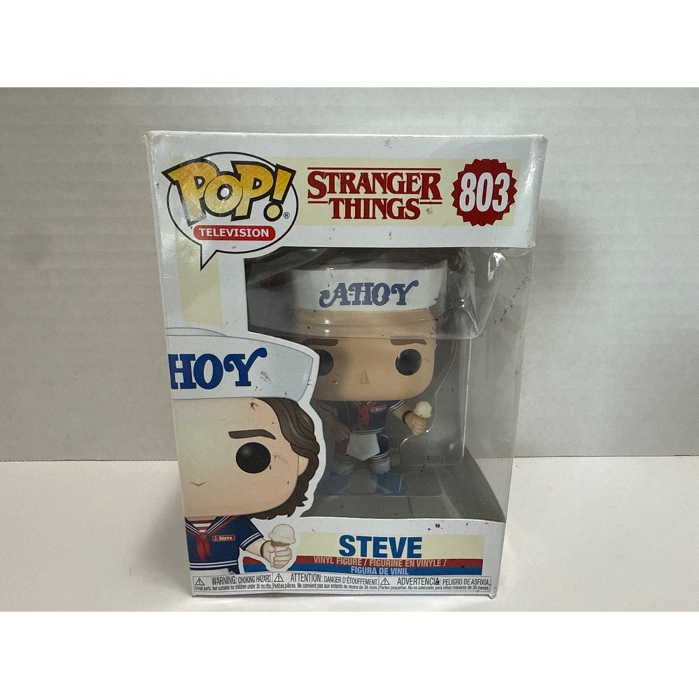 Funko Pop Stranger Things Steve Harrington Scoops Ahoy 803 Vinyl Figure Netflix